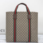 Gucci GG Tender Medium Tote Bag 763287 Dark Coffee